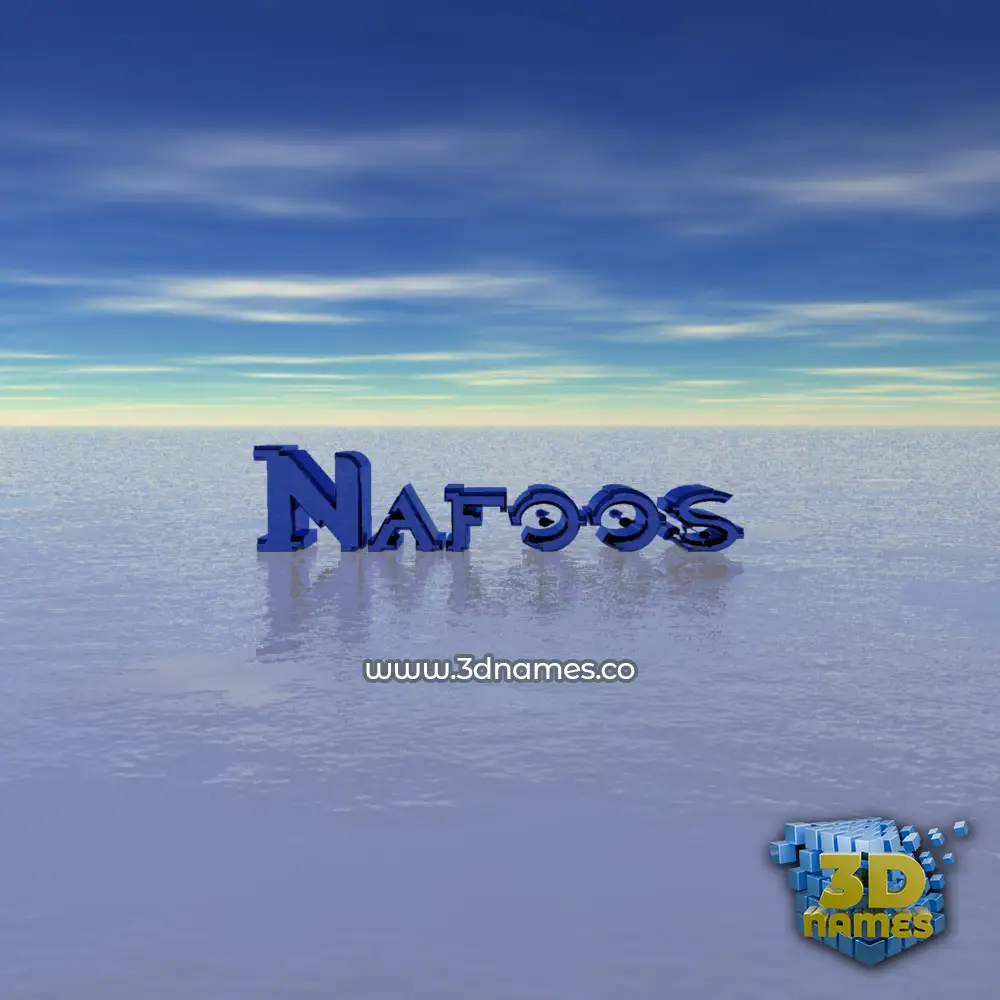 nafoos in Horizon style - 3D name wallpaper