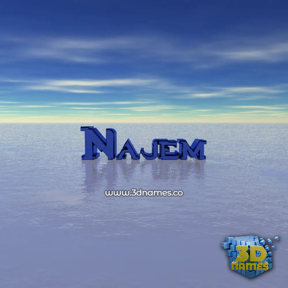 najem in Horizon style - 3D name wallpaper