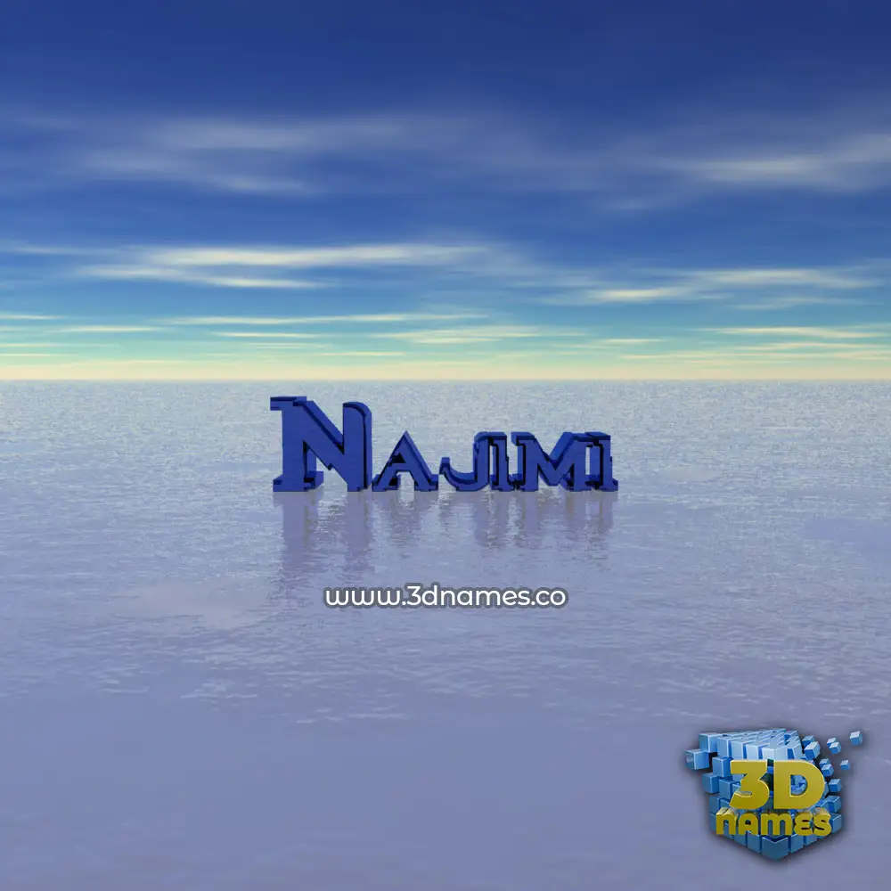 najimi in Horizon style - 3D name wallpaper