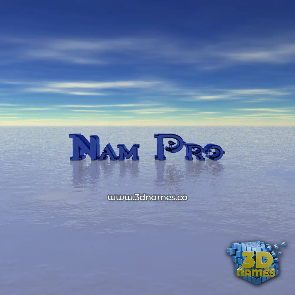 nam pro in Horizon style - 3D name wallpaper