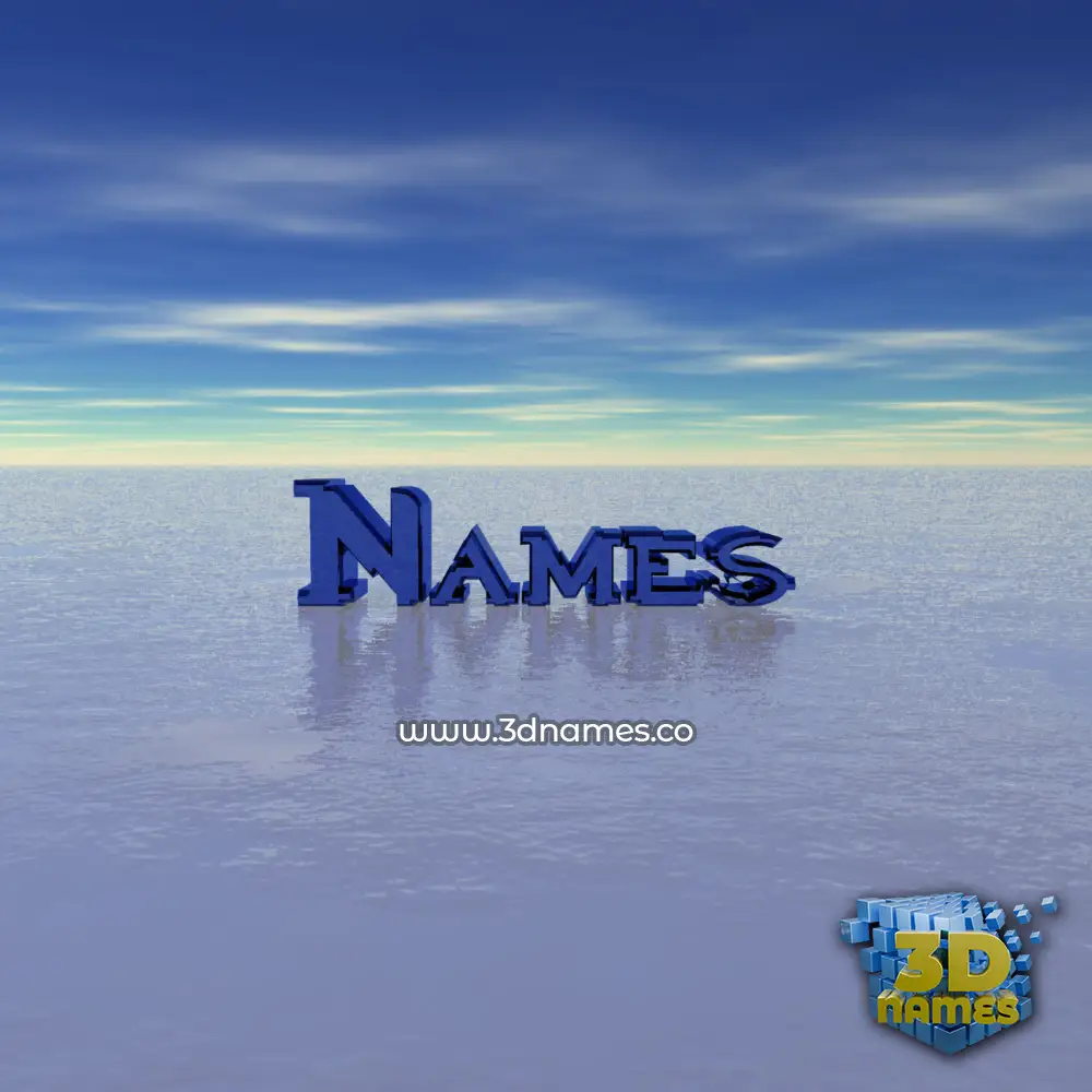 names in Horizon style - 3D name wallpaper