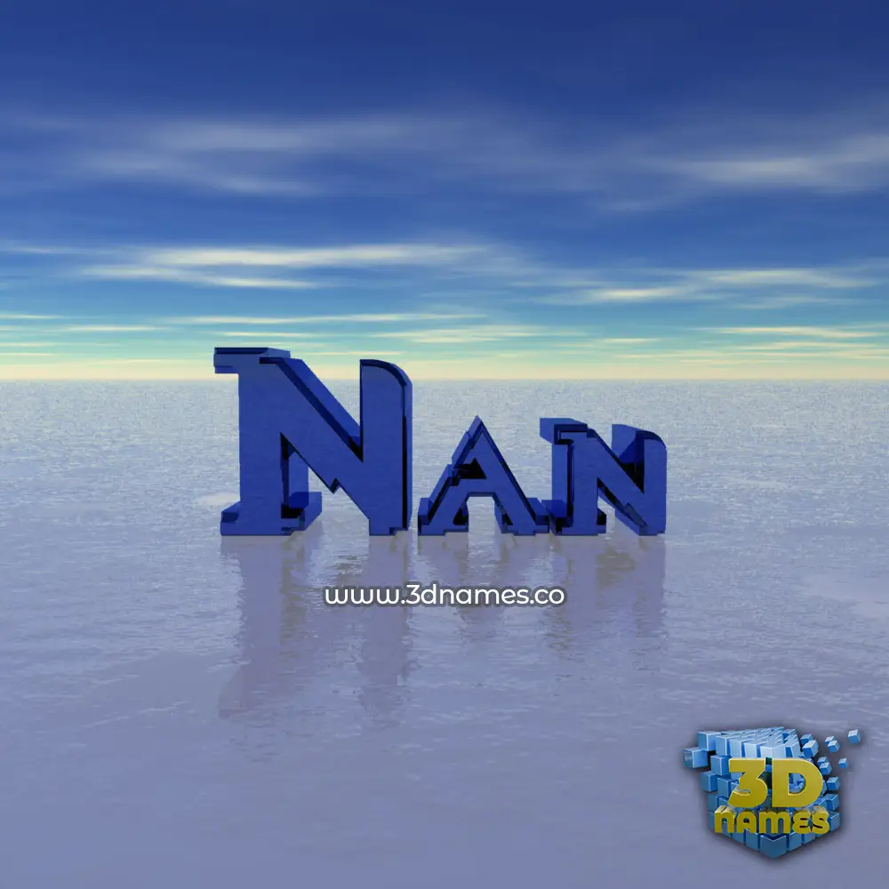 nan in Horizon style - 3D name wallpaper