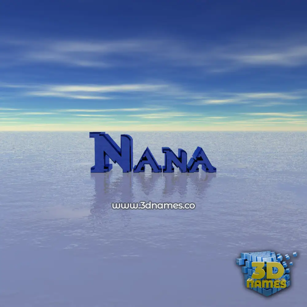 nana in Horizon style - 3D name wallpaper