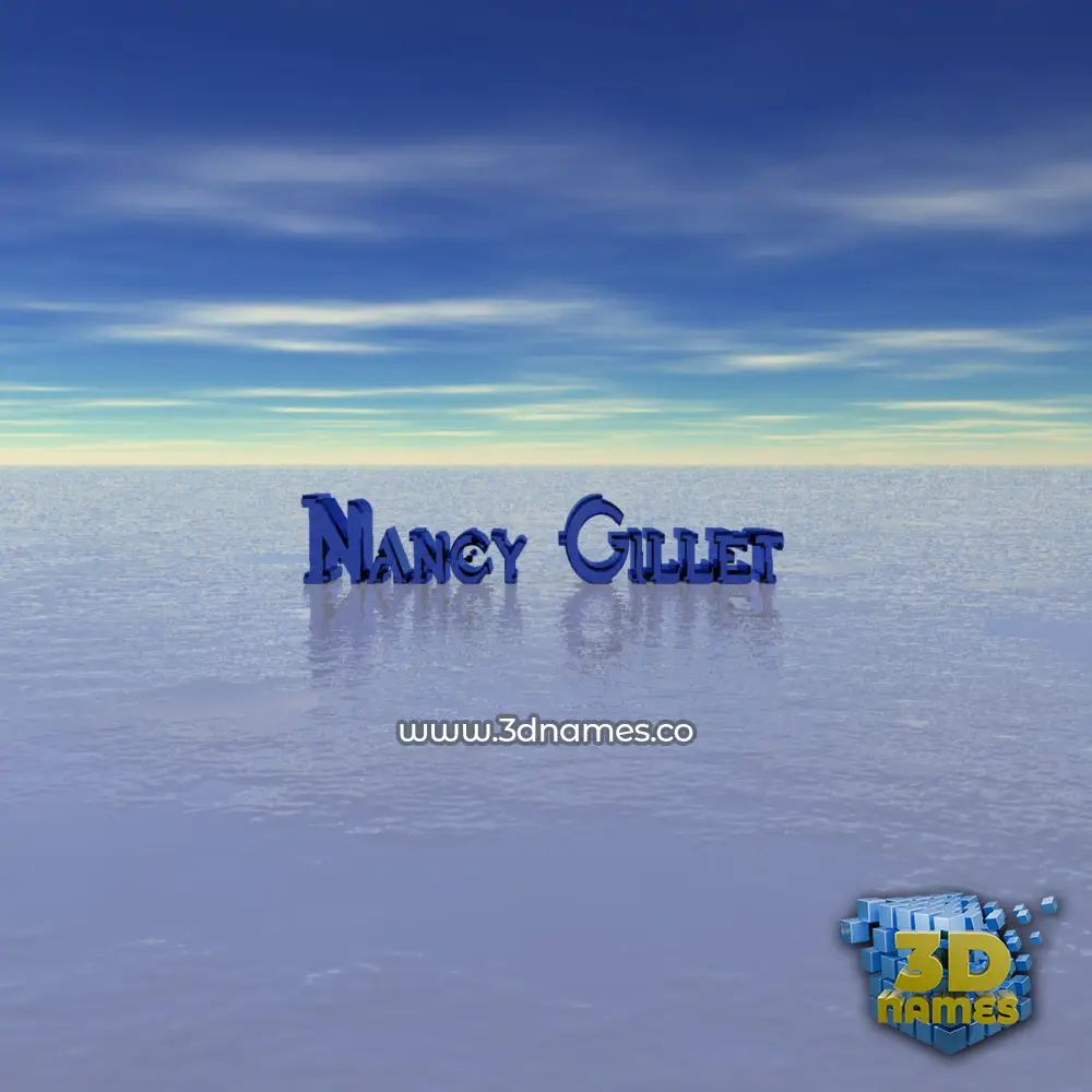 nancy gillet in Horizon style - 3D name wallpaper