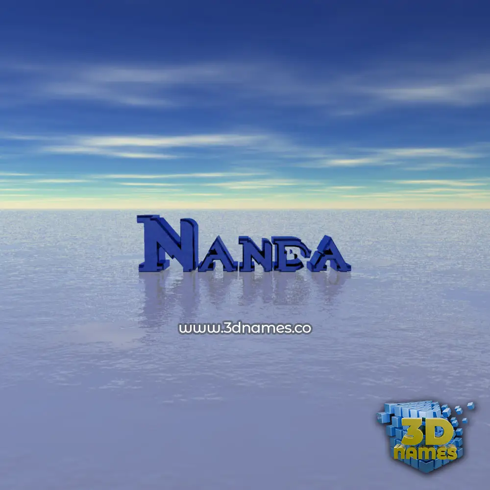 nanda in Horizon style - 3D name wallpaper