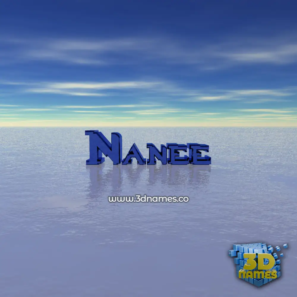 nanee in Horizon style - 3D name wallpaper