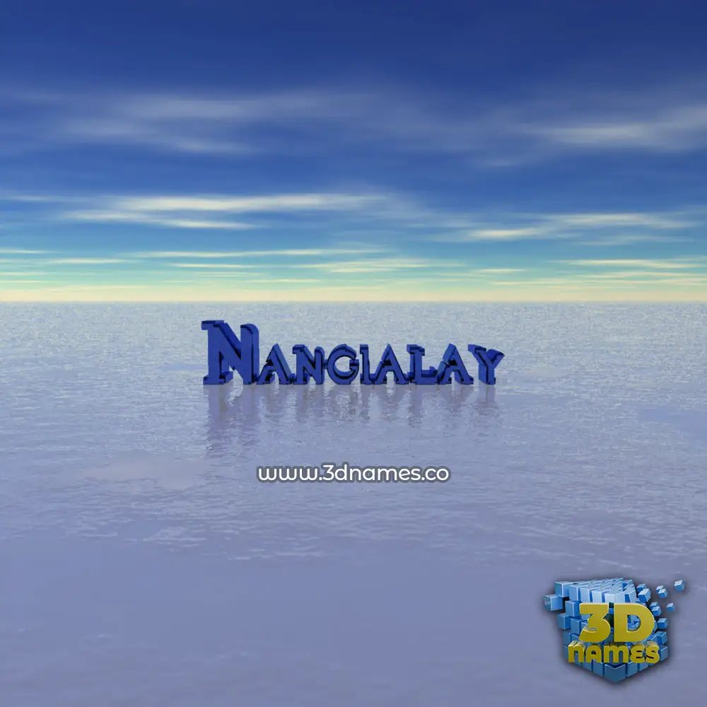 nangialay in Horizon style - 3D name wallpaper