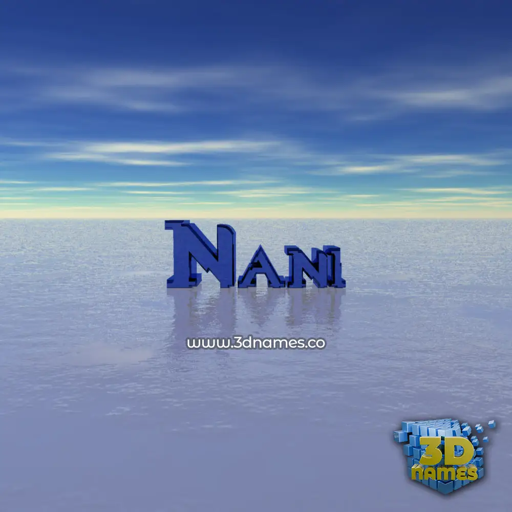 nani in Horizon style - 3D name wallpaper