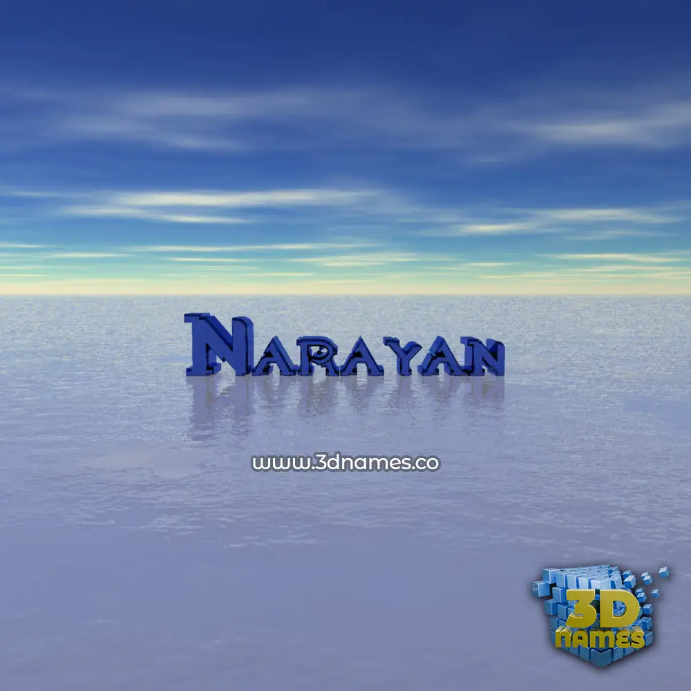 narayan in Horizon style - 3D name wallpaper