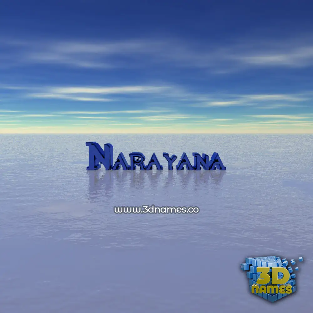narayana in Horizon style - 3D name wallpaper