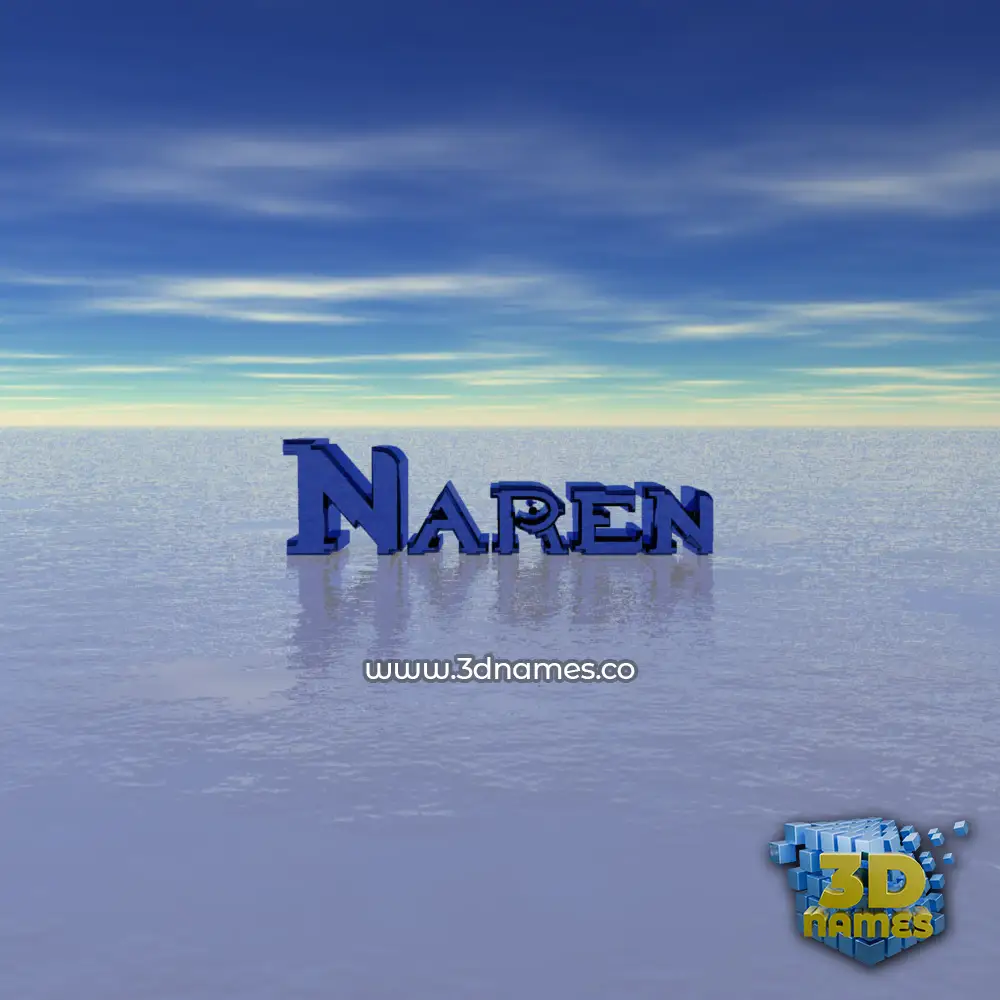 naren in Horizon style - 3D name wallpaper