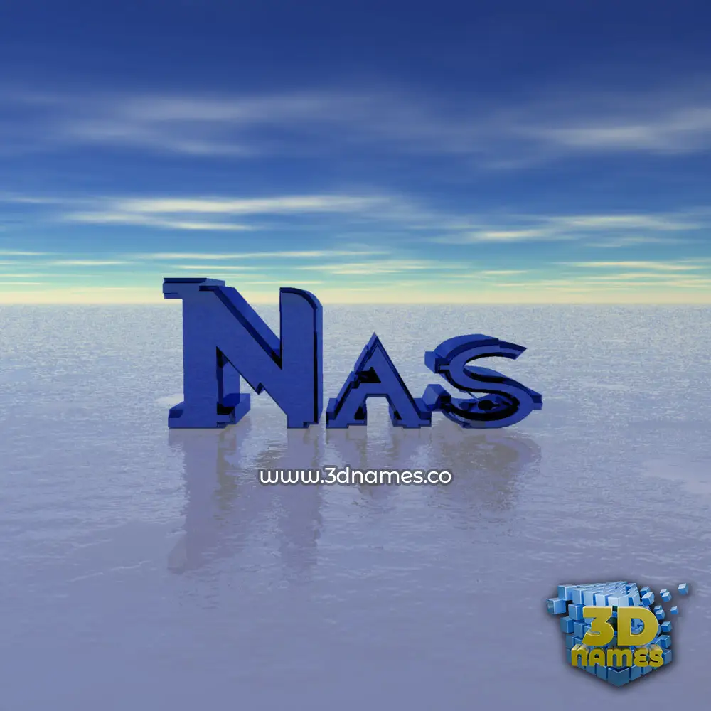 nas in Horizon style - 3D name wallpaper