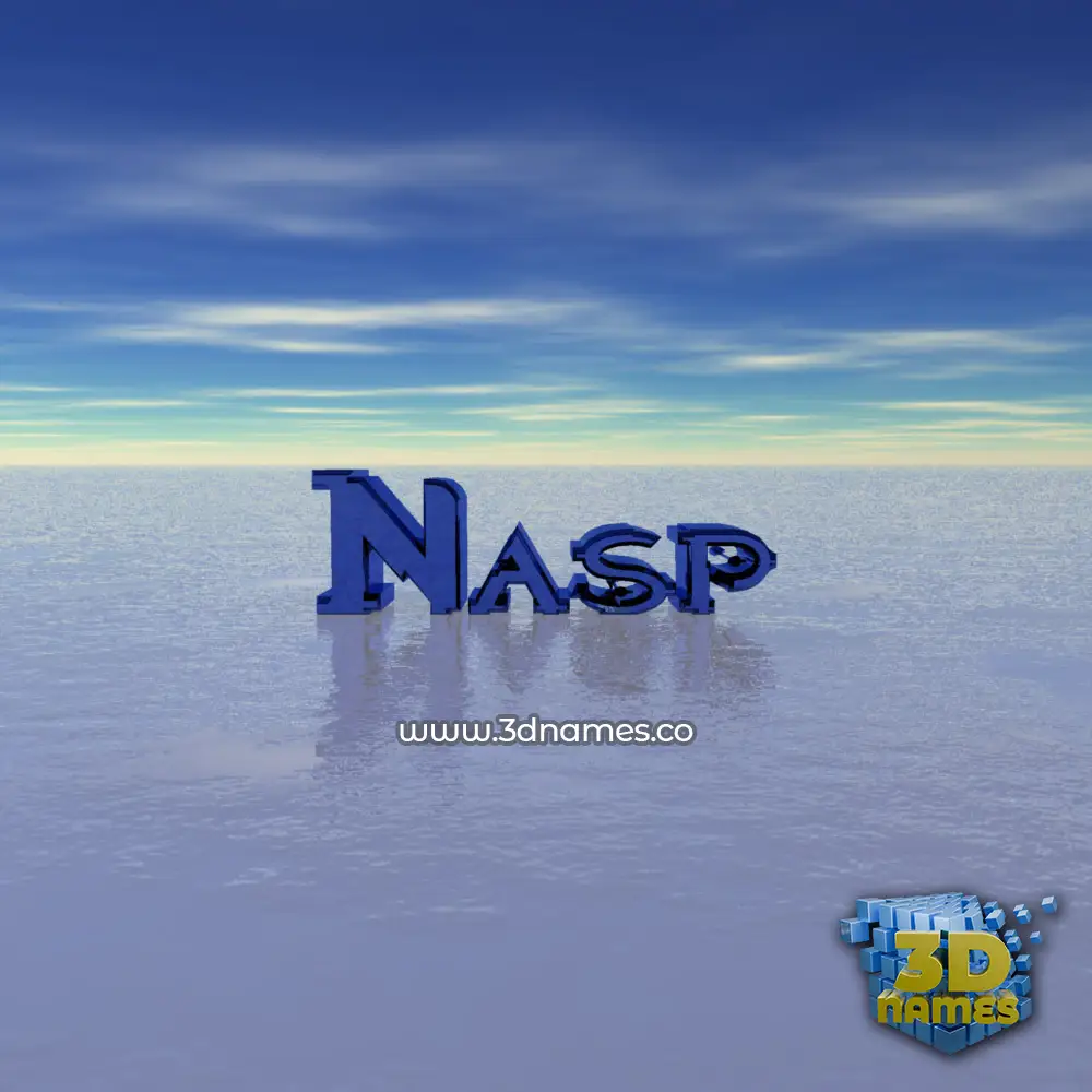 nasp in Horizon style - 3D name wallpaper