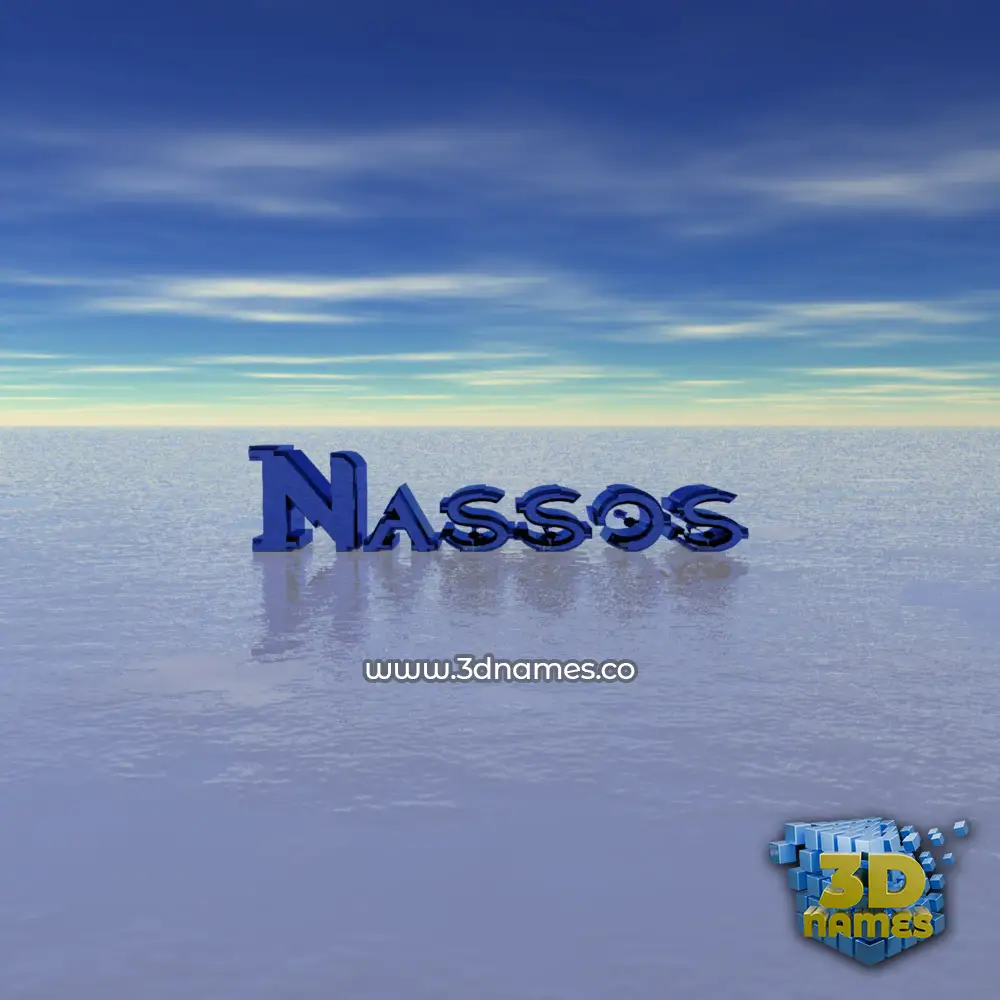 nassos in Horizon style - 3D name wallpaper