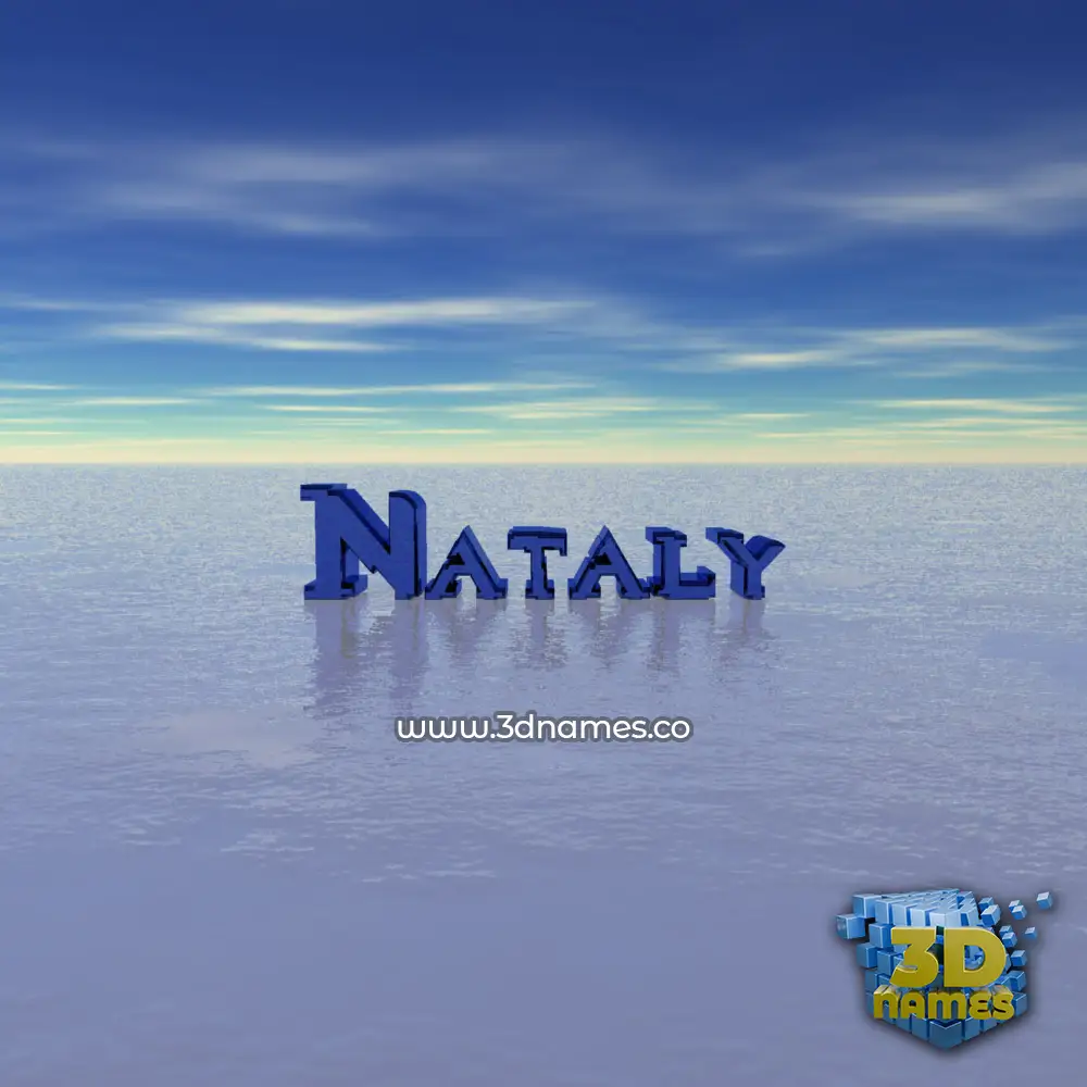 nataly in Horizon style - 3D name wallpaper