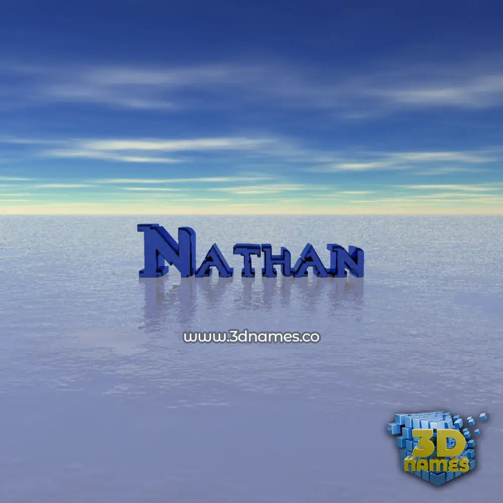 nathan in Horizon style - 3D name wallpaper