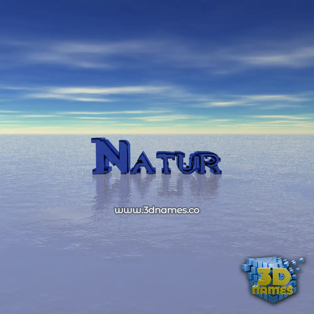 natur in Horizon style - 3D name wallpaper