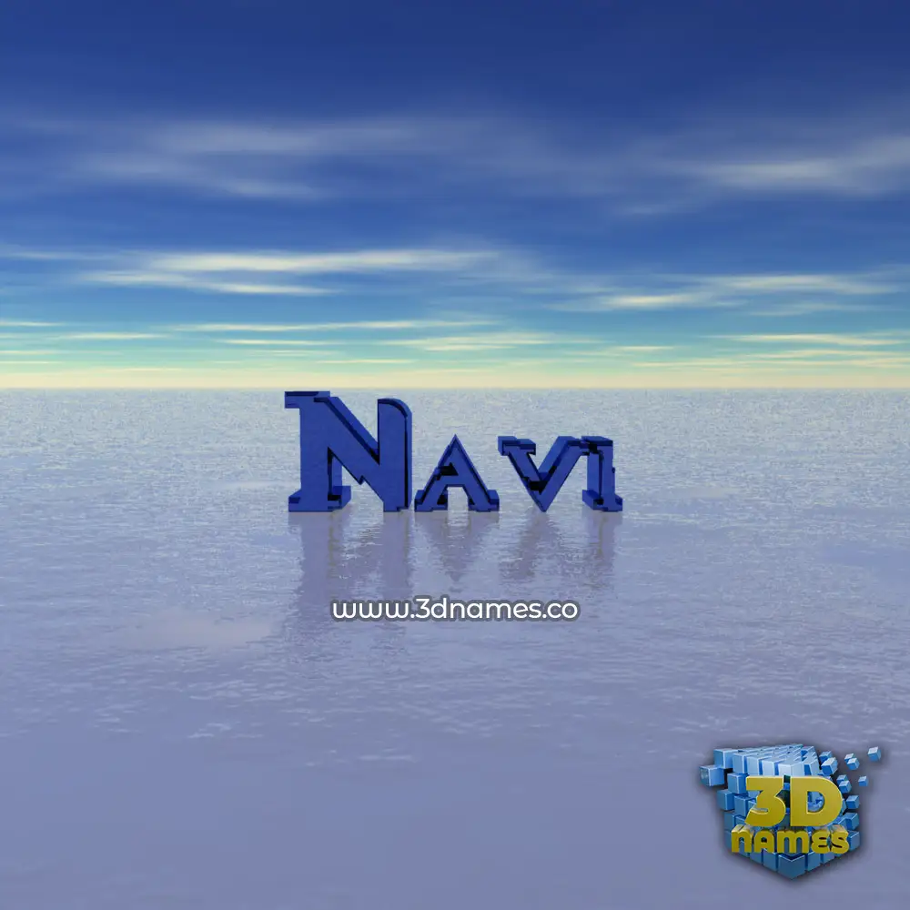 navi in Horizon style - 3D name wallpaper