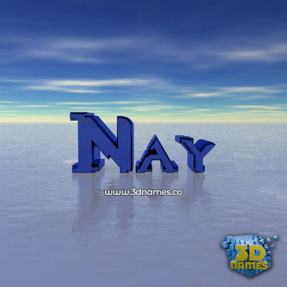 nay in Horizon style - 3D name wallpaper