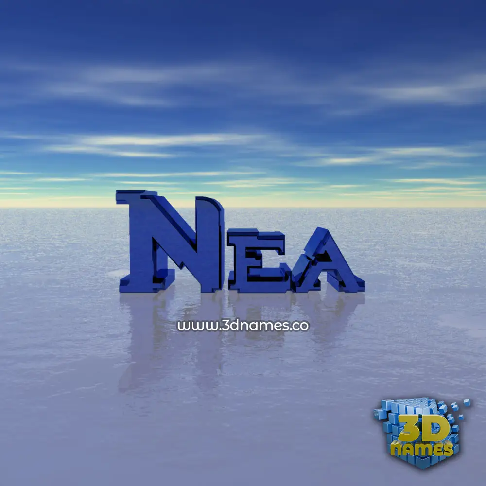 nea in Horizon style - 3D name wallpaper
