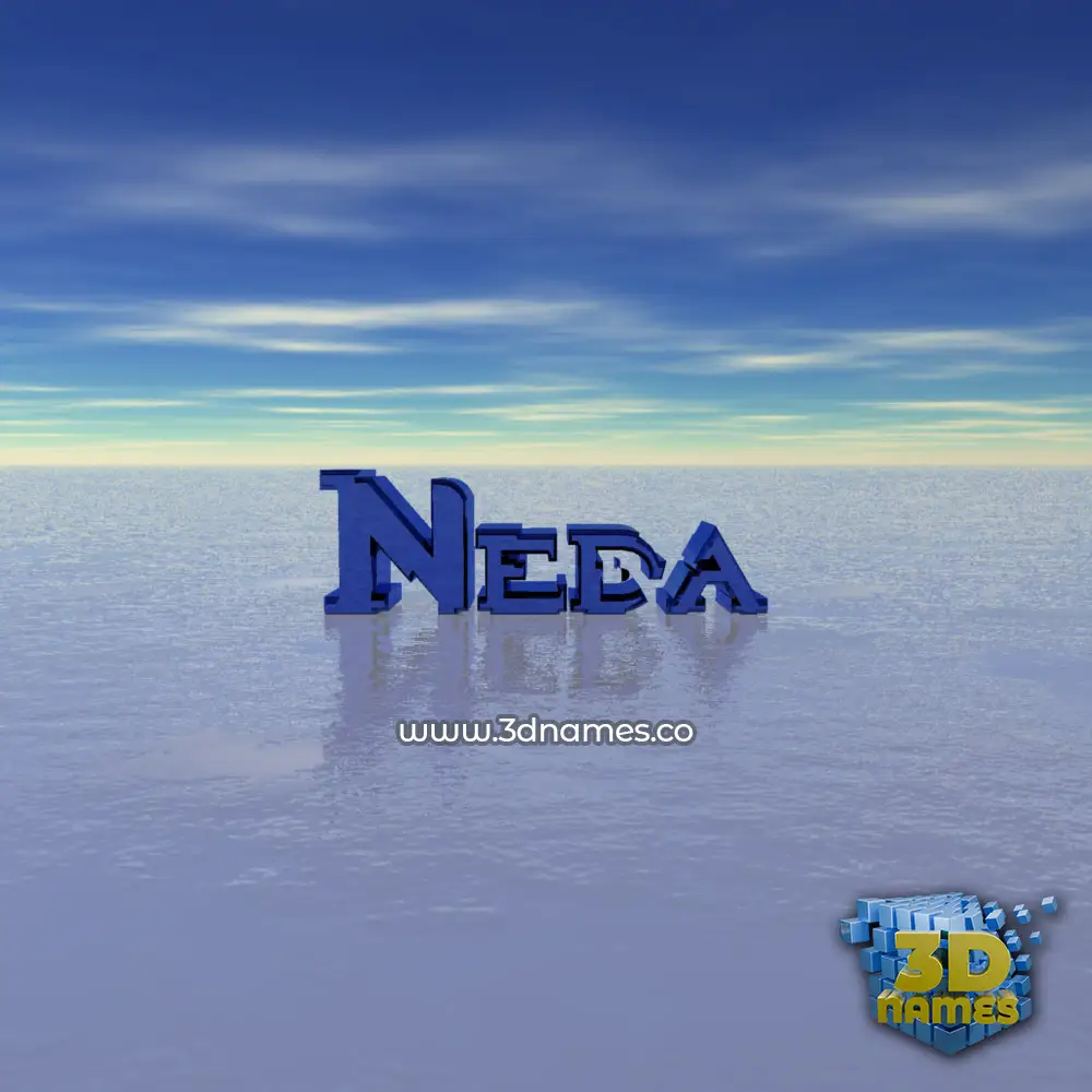 neda in Horizon style - 3D name wallpaper