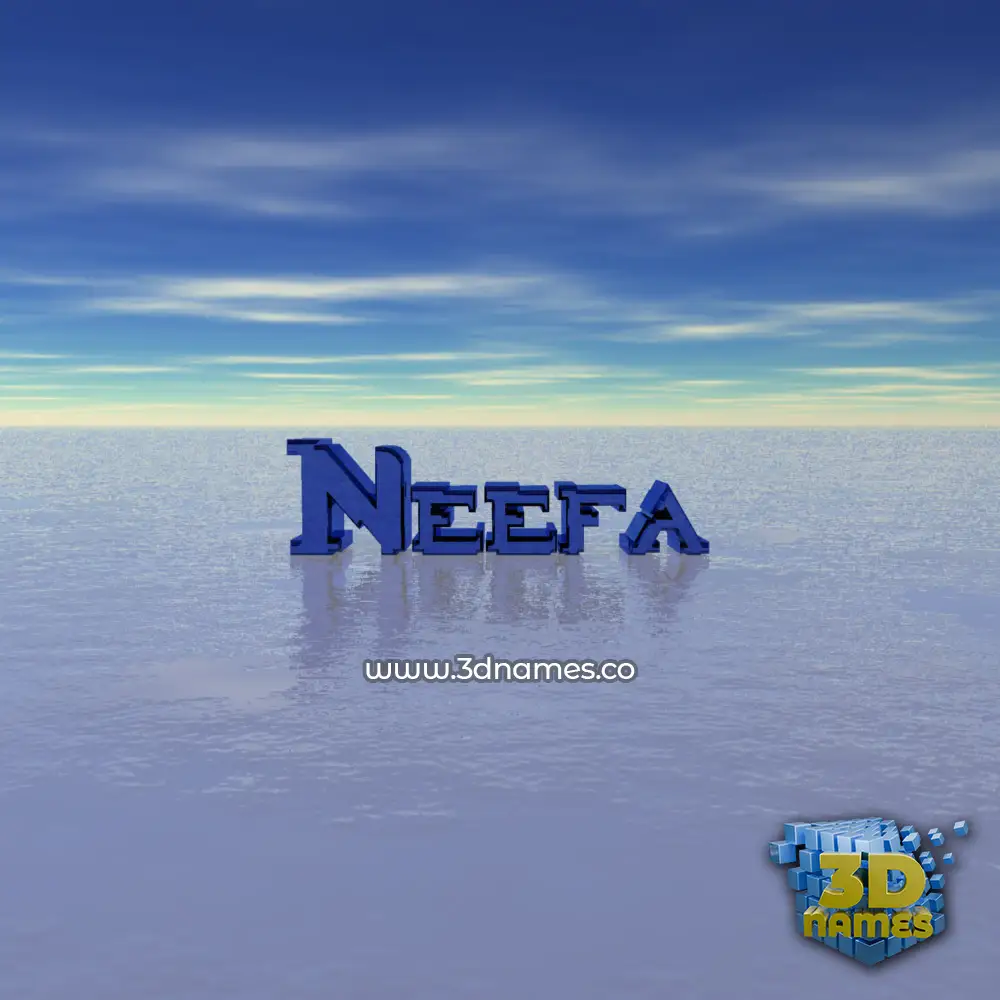 neefa in Horizon style - 3D name wallpaper