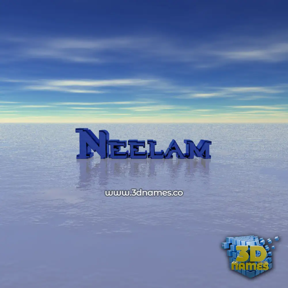 neelam in Horizon style - 3D name wallpaper