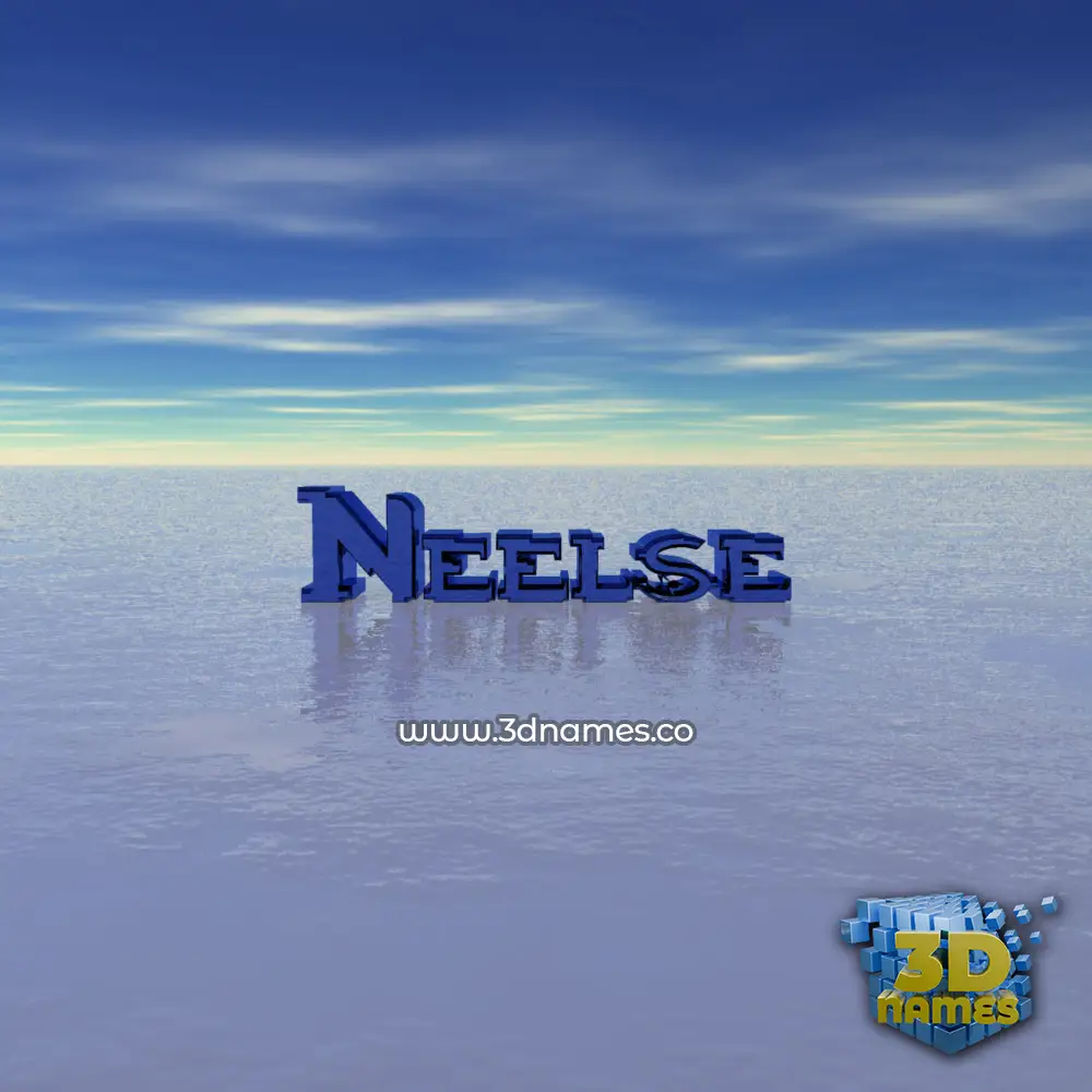 neelse in Horizon style - 3D name wallpaper