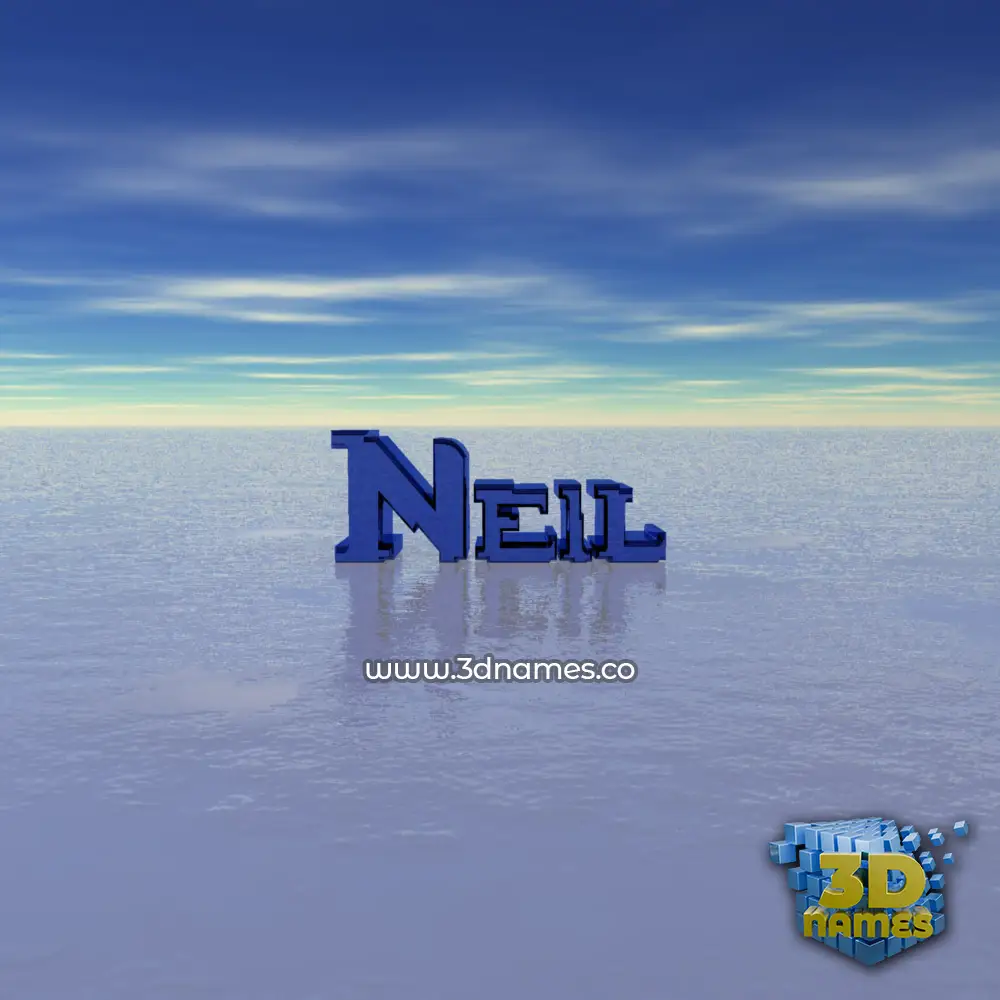 neil in Horizon style - 3D name wallpaper