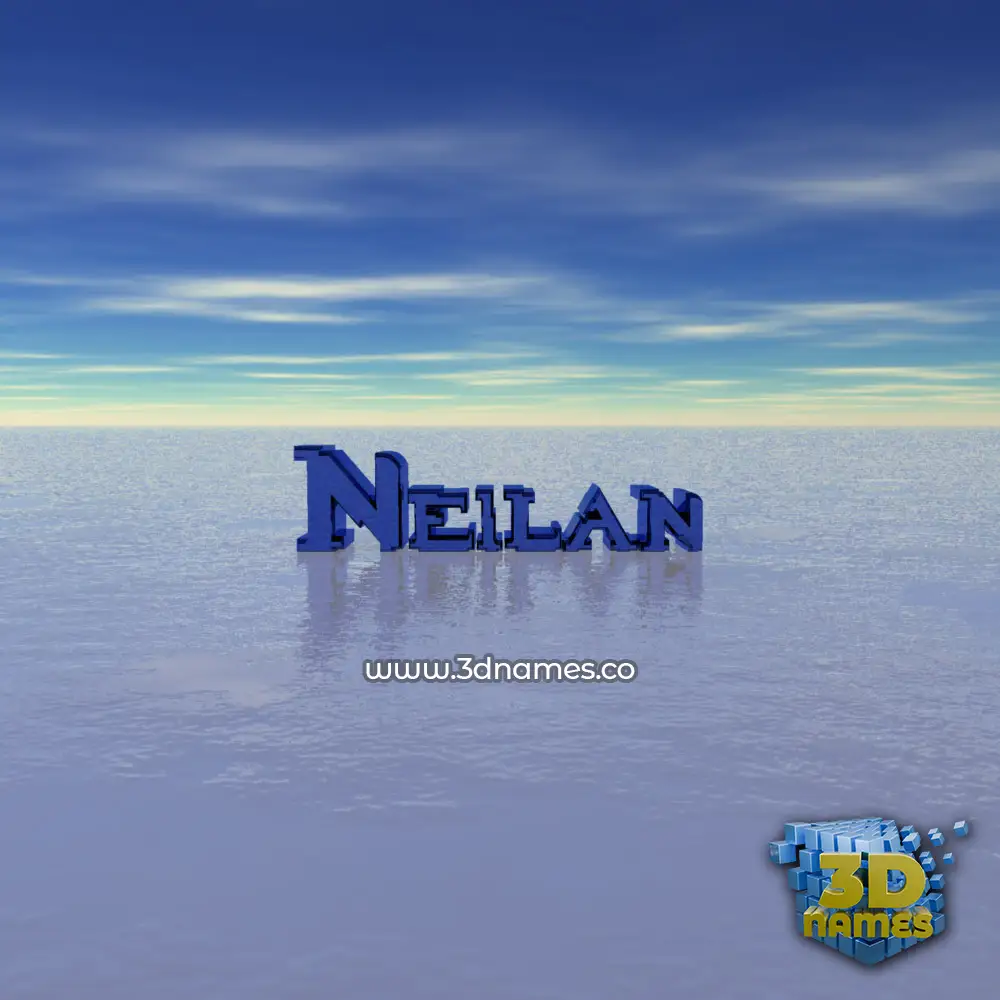 neilan in Horizon style - 3D name wallpaper