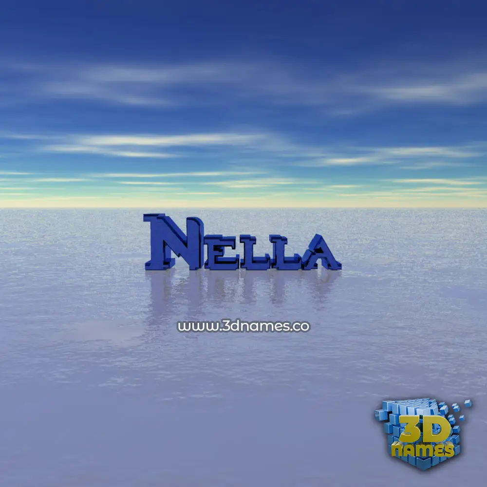 nella in Horizon style - 3D name wallpaper