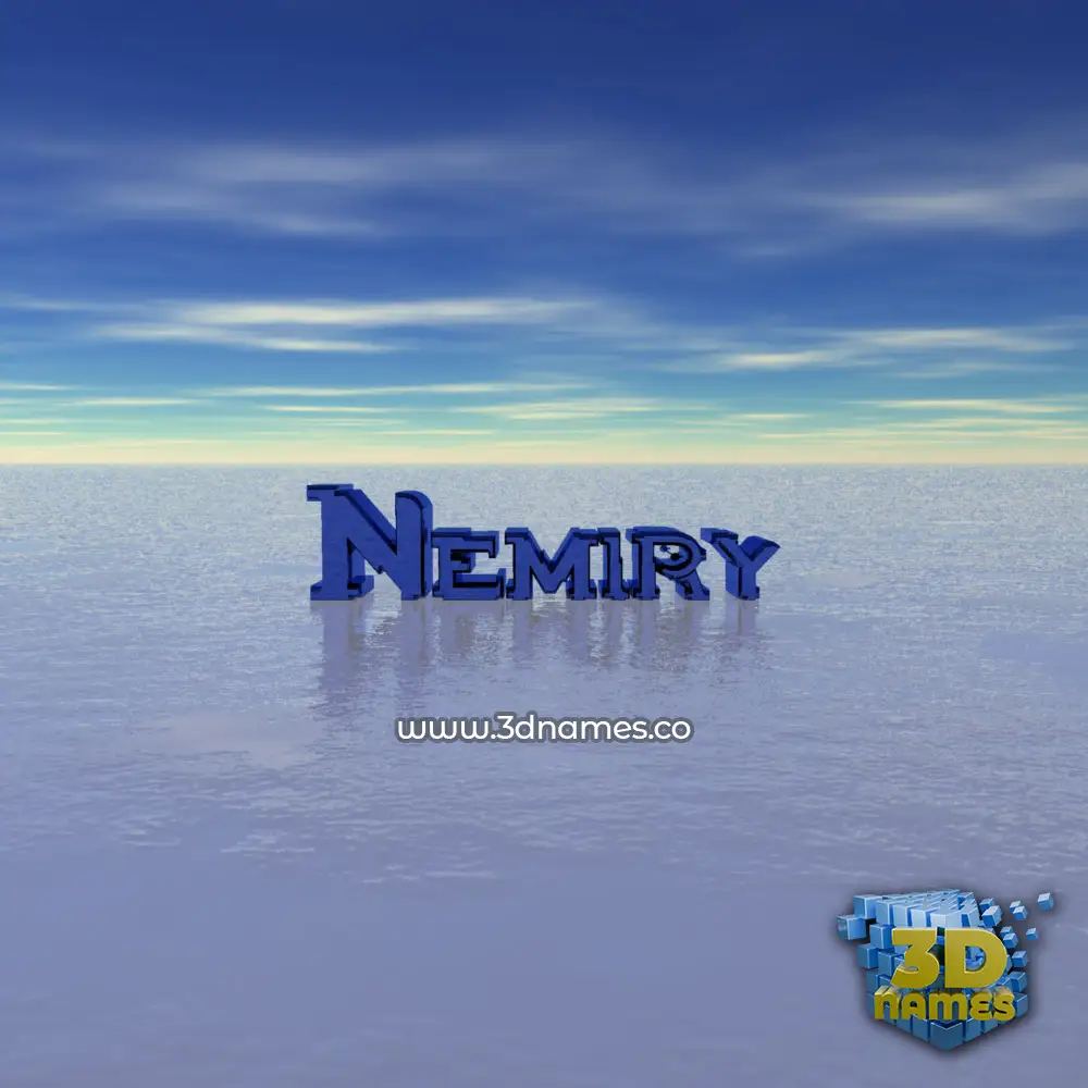 nemiry in Horizon style - 3D name wallpaper