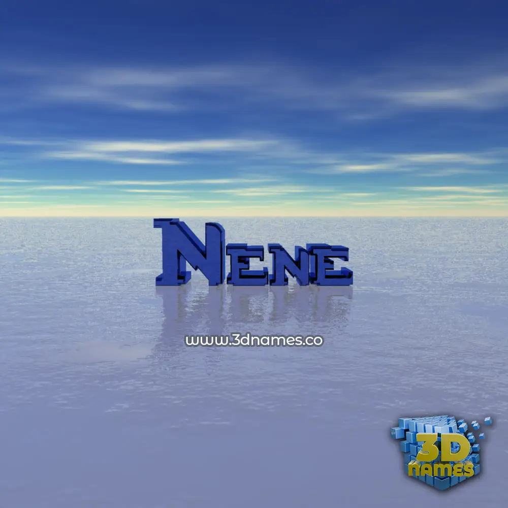 nene in Horizon style - 3D name wallpaper