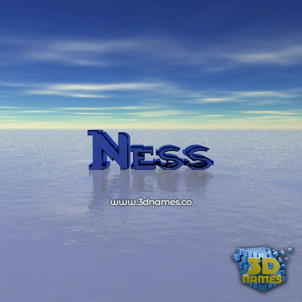 ness in Horizon style - 3D name wallpaper