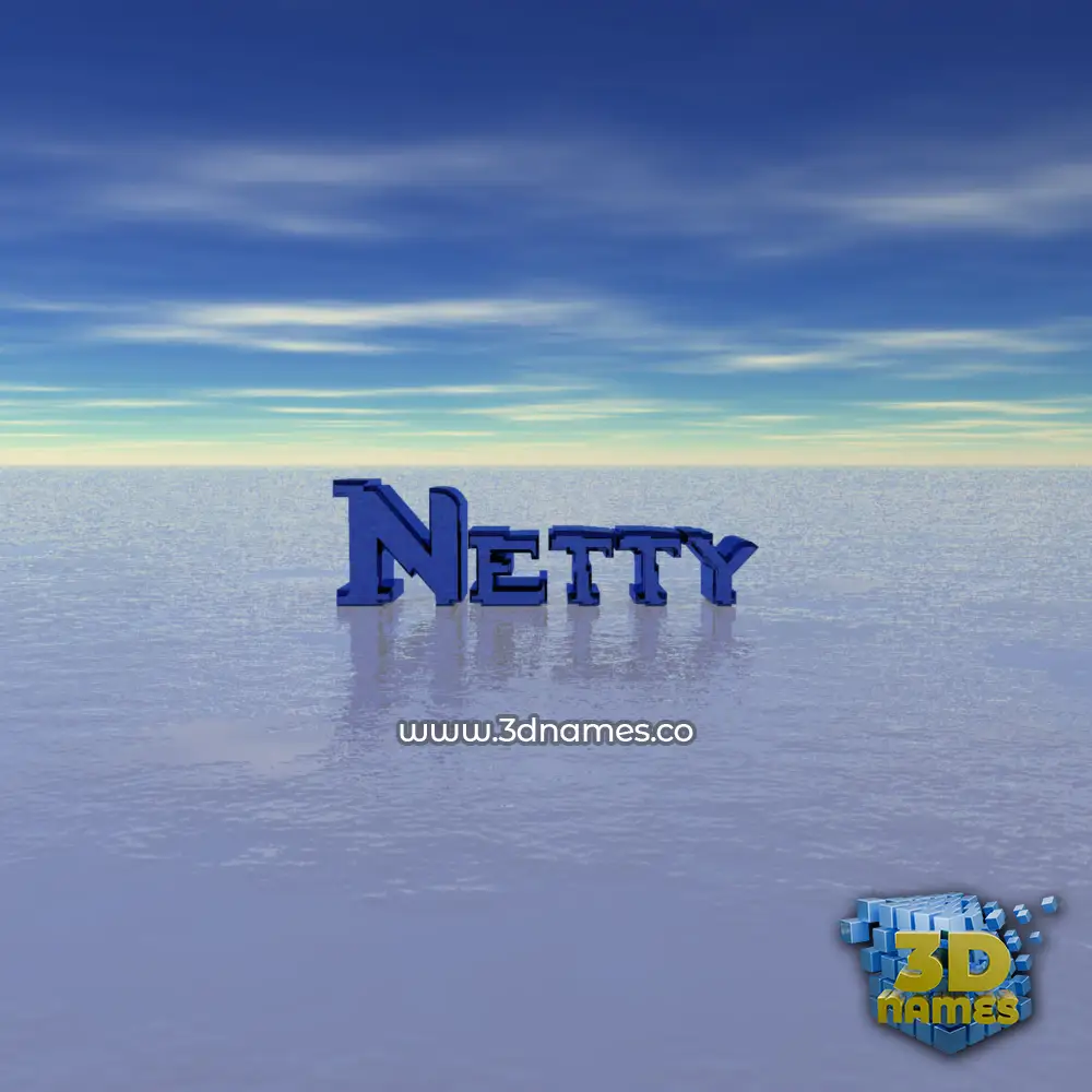netty in Horizon style - 3D name wallpaper