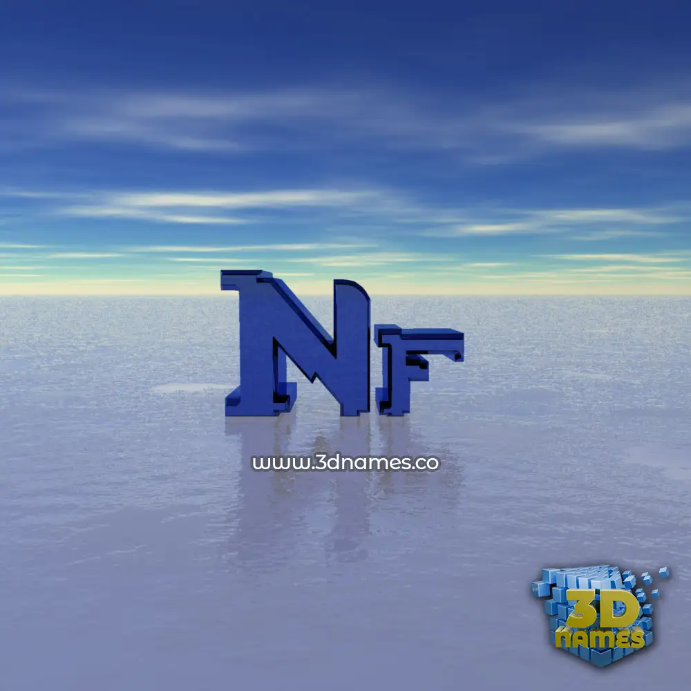 nf in Horizon style - 3D name wallpaper