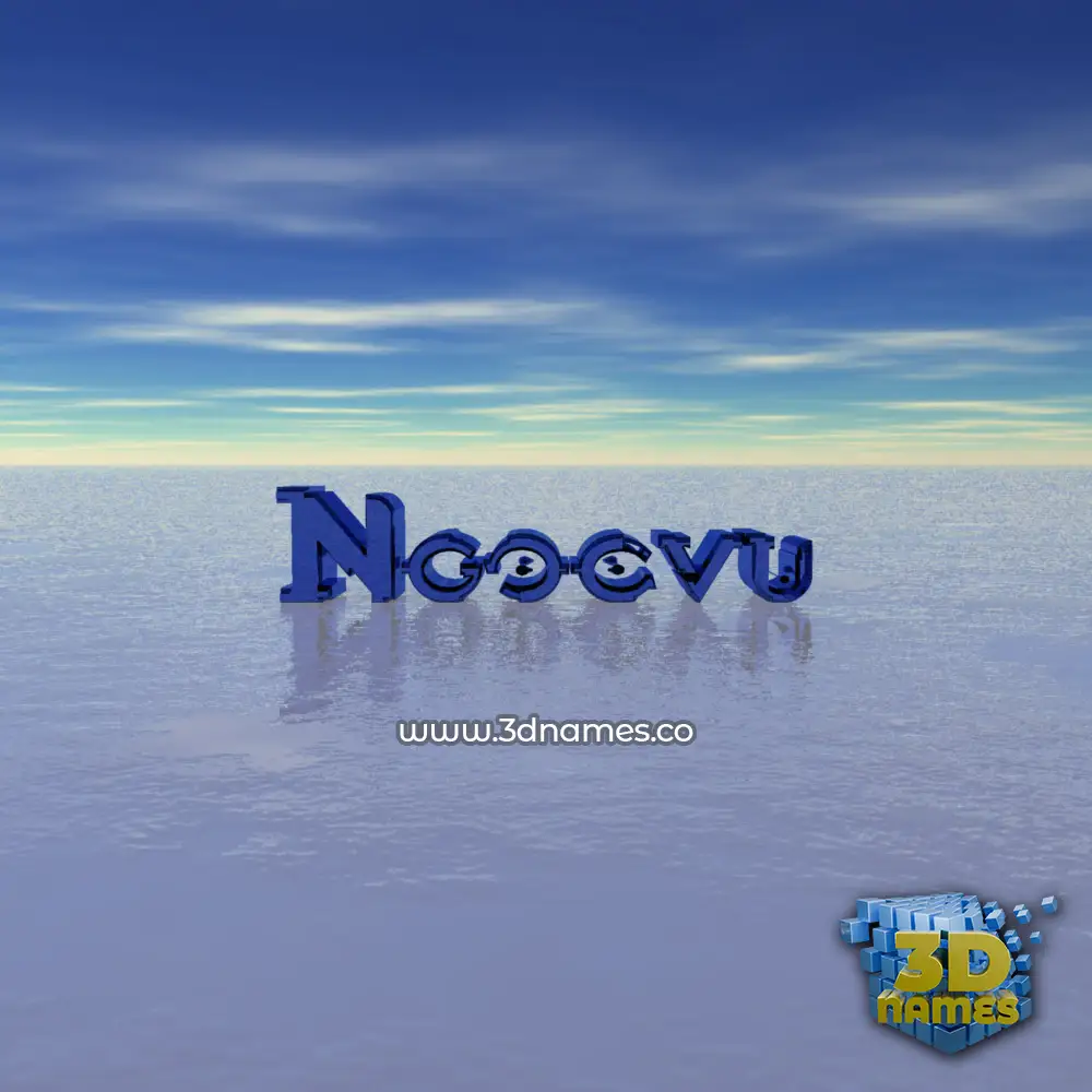 ngocvu in Horizon style - 3D name wallpaper