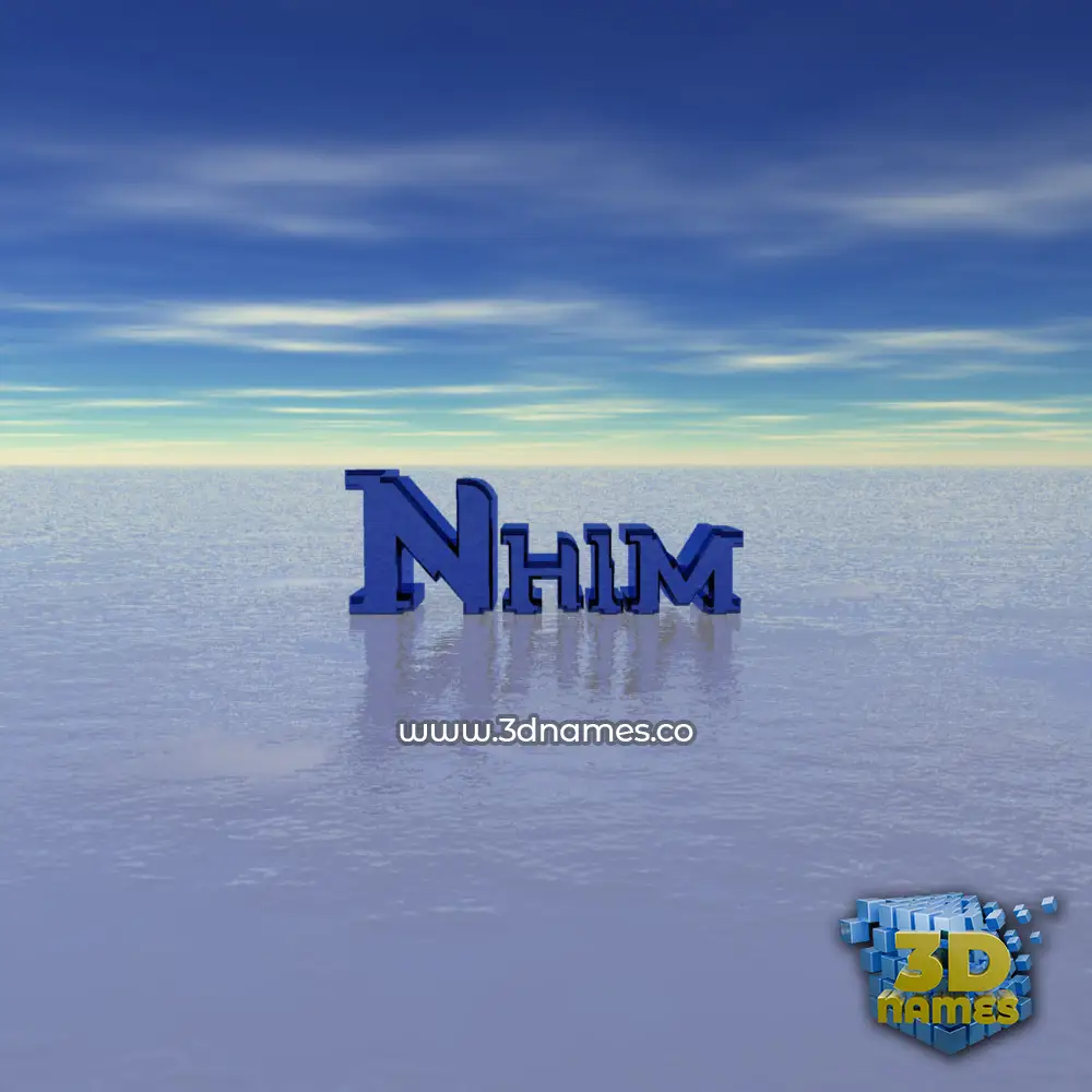 nhim in Horizon style - 3D name wallpaper