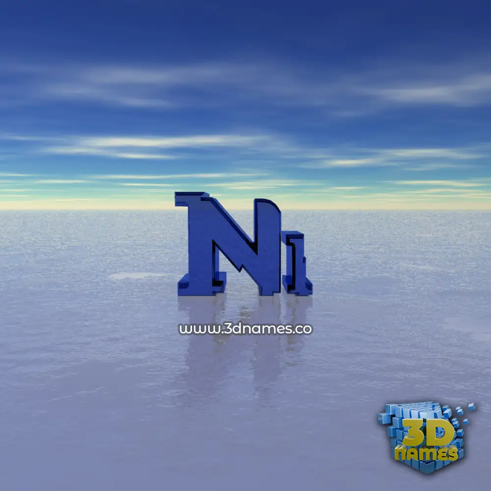 ni in Horizon style - 3D name wallpaper