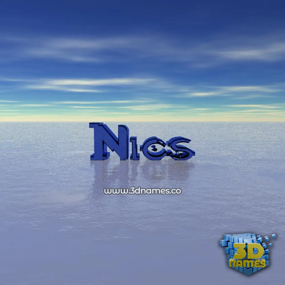 nics in Horizon style - 3D name wallpaper