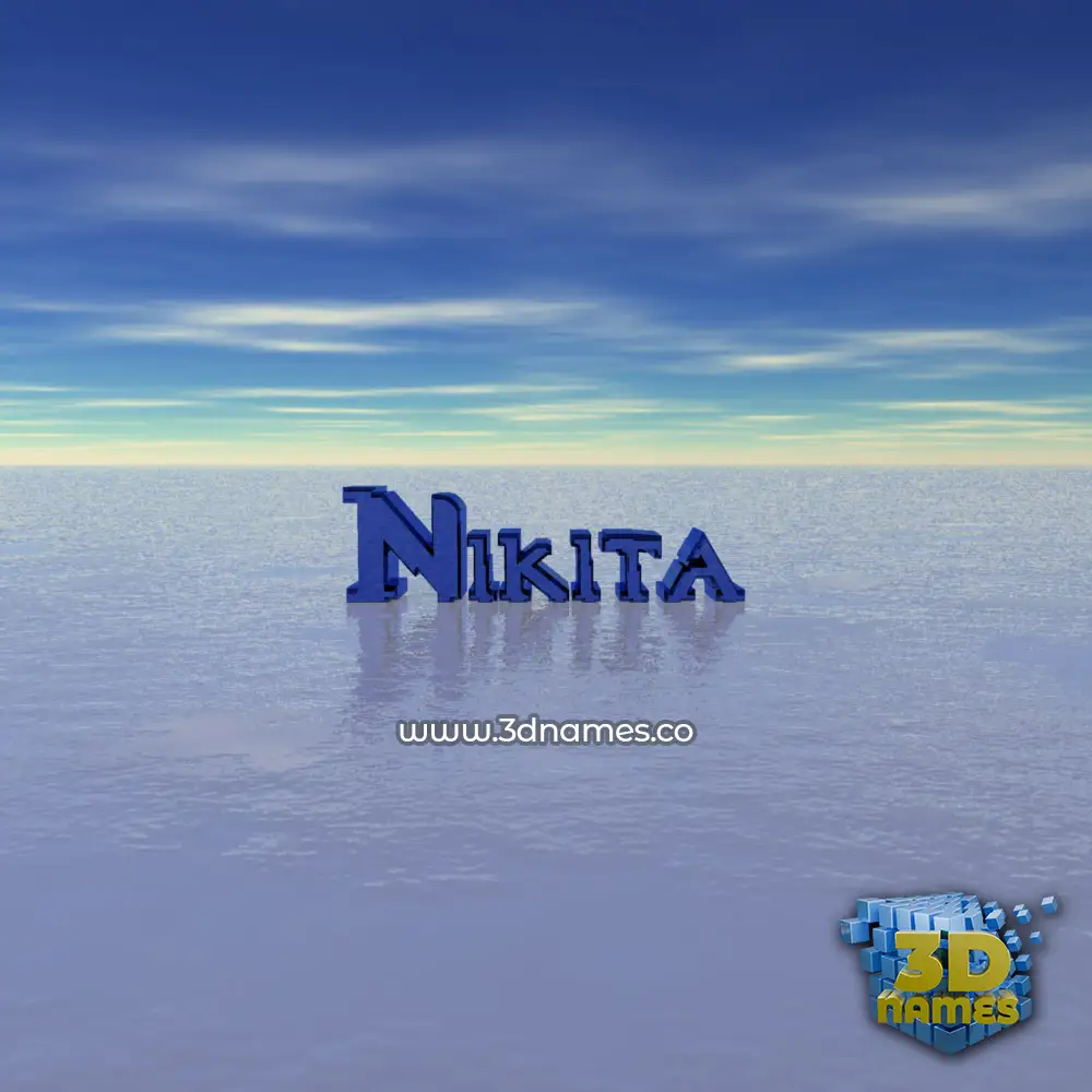 nikita in Horizon style - 3D name wallpaper