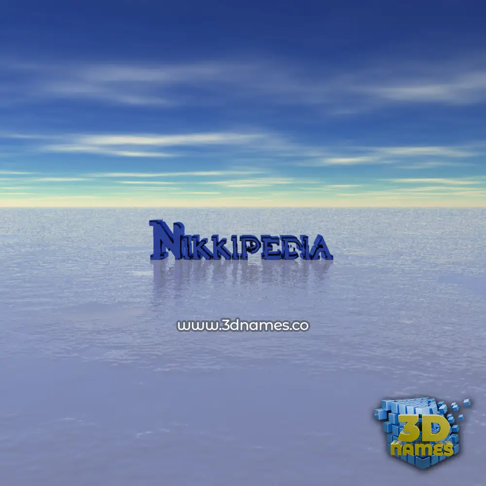 nikkipedia in Horizon style - 3D name wallpaper