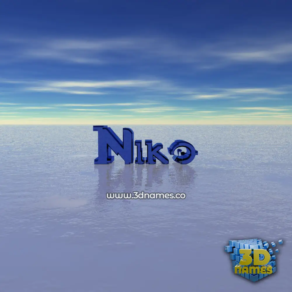 niko in Horizon style - 3D name wallpaper