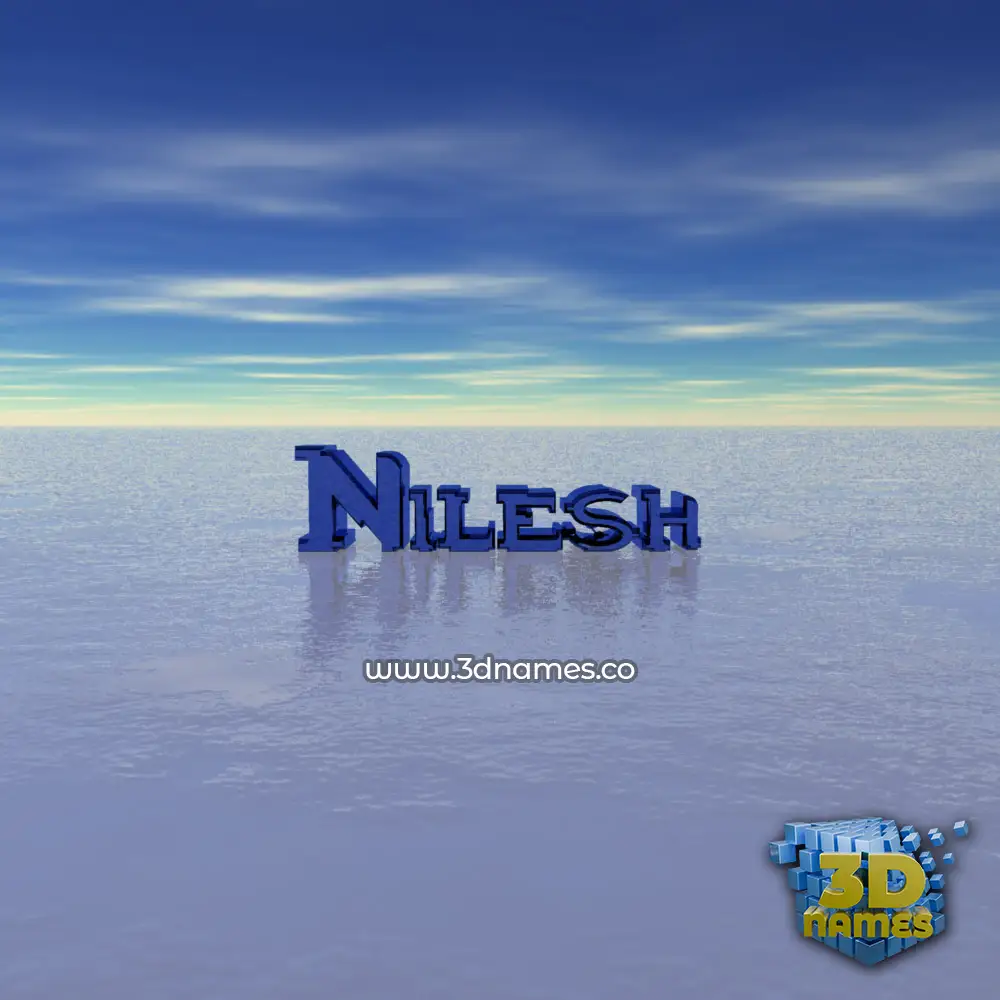 nilesh in Horizon style - 3D name wallpaper