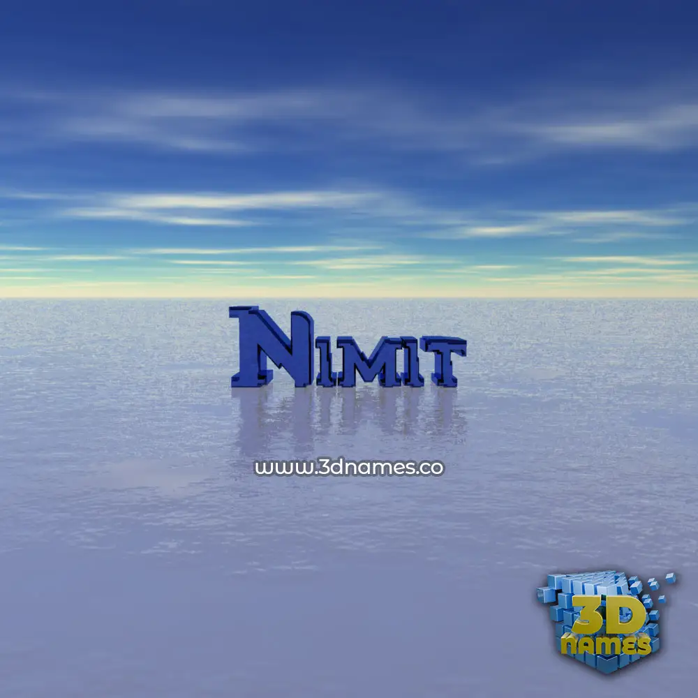 nimit in Horizon style - 3D name wallpaper