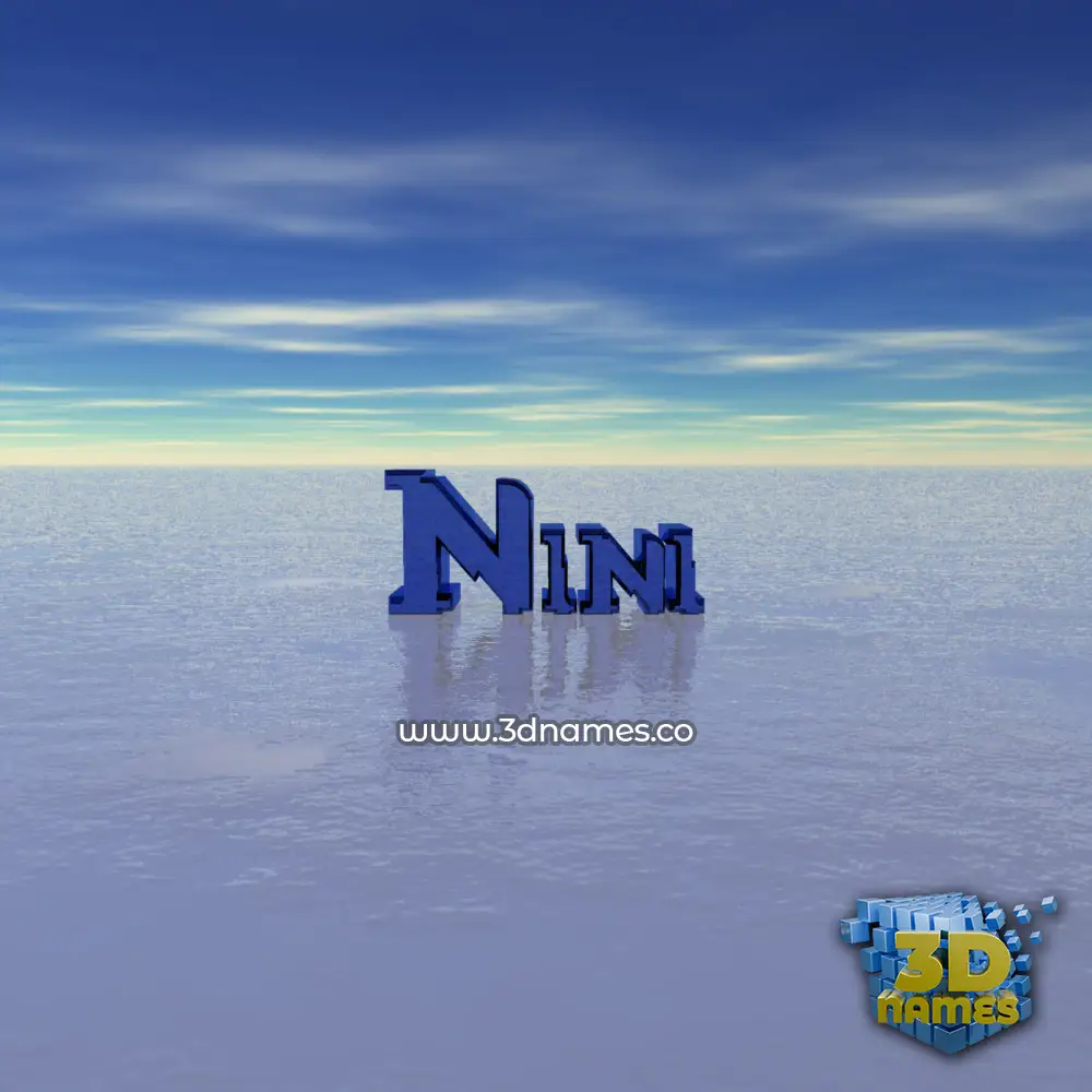nini in Horizon style - 3D name wallpaper