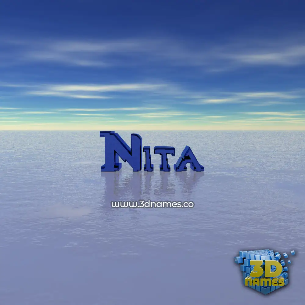 nita in Horizon style - 3D name wallpaper