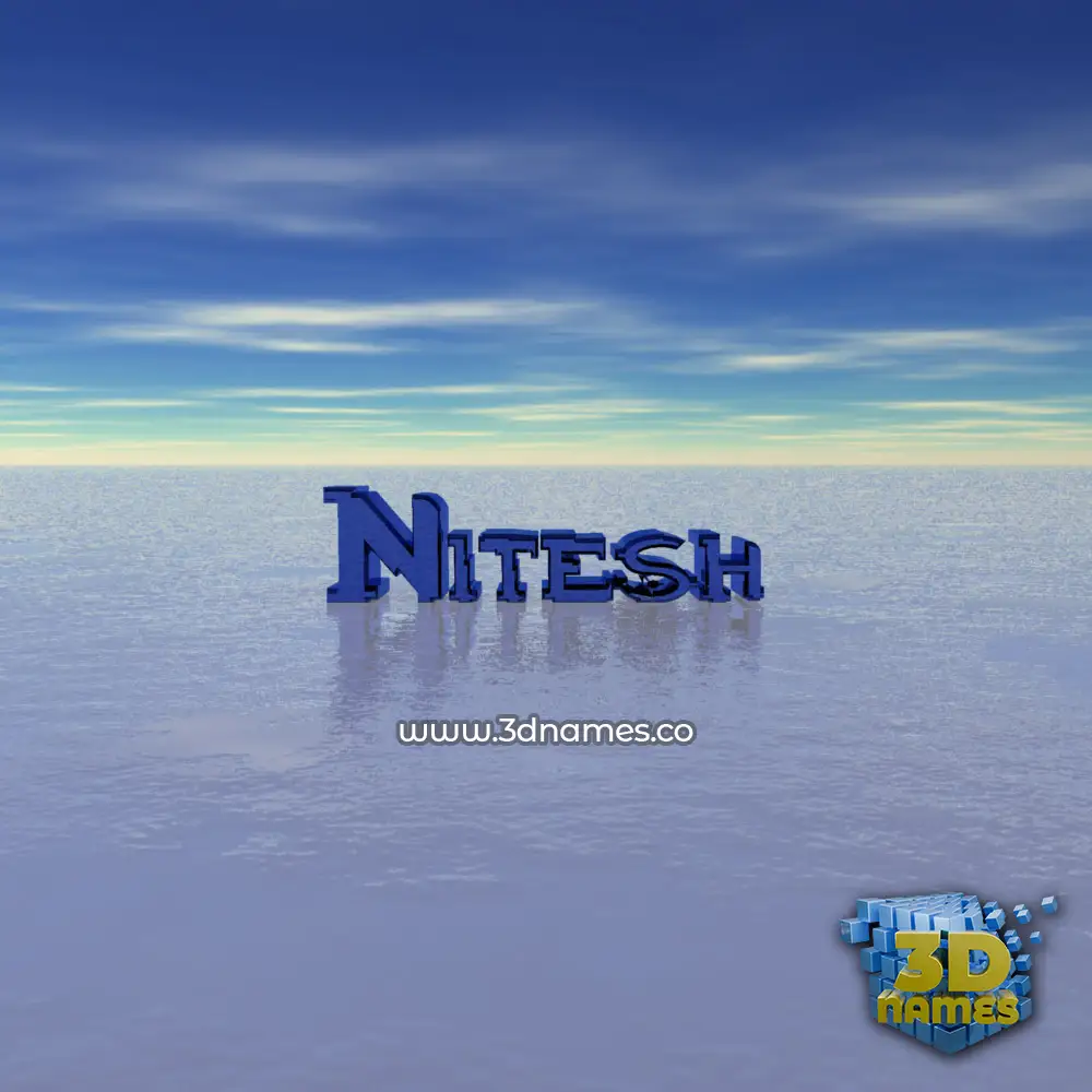 nitesh in Horizon style - 3D name wallpaper
