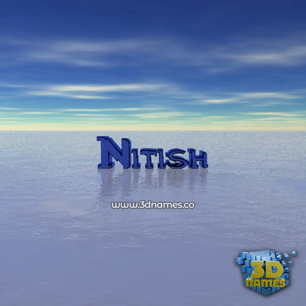 nitish in Horizon style - 3D name wallpaper