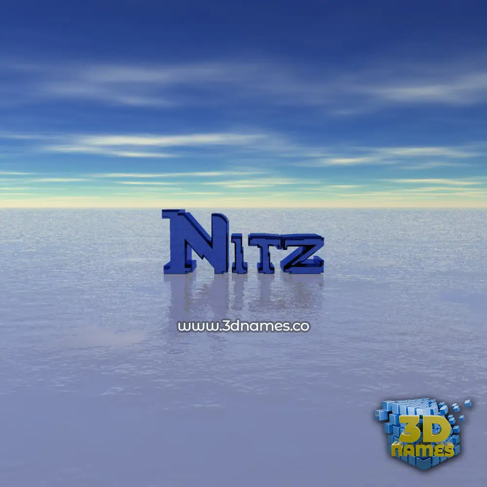 nitz in Horizon style - 3D name wallpaper